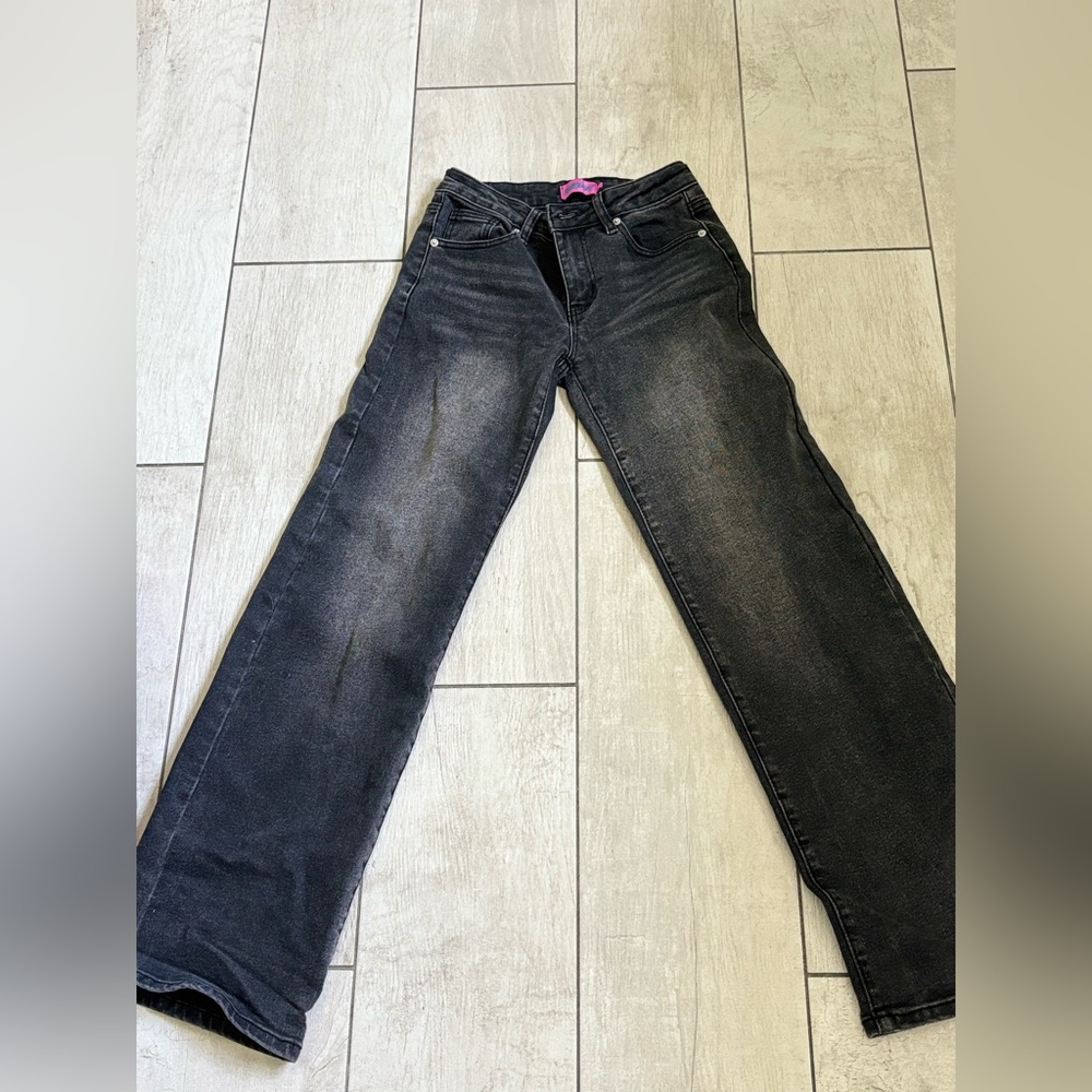 Edikted Dark Gray Flare Jeans